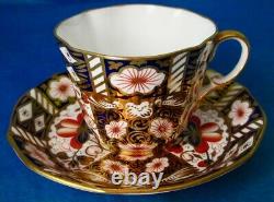 Aynsley Imari Antique Art Deco Handle Bone China Cup & Saucer 1930s