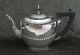Beautiful Art Deco British Sterling Silver & Ebony Handle Teapot, Poston Co