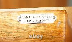 Burr Walnut Art Deco Denby & Spinks Leeds Breakfront Sideboard Part Of A Suite