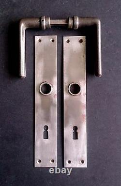 Cast Iron Door Handles by Modernist Architect Hans POELZIG Bauhaus 1930s Salvage