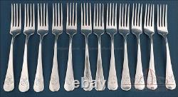 Complete Sterling Silver Art Deco Cutlery Set for 12. Spain, Circa 1920