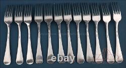 Complete Sterling Silver Art Deco Cutlery Set for 12. Spain, Circa 1920