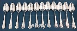 Complete Sterling Silver Art Deco Cutlery Set for 12. Spain, Circa 1920