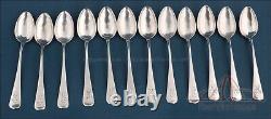 Complete Sterling Silver Art Deco Cutlery Set for 12. Spain, Circa 1920