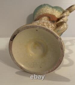 Czechoslovakia Art Deco Pottery Alienware Handled Vase Speckled Ditmar Urbach