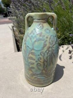 EX RARE ca 1922 Rhoda Robbins Shedd (1900-1995) Robineau Protege Handled Vase