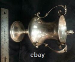 Early 20th Century 925 Sterling 3 Handles Small Vase By The Gorham Co