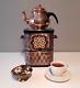 Electric Copper Samovar (3l) With Teapot, Vintage Style Samovar Tea Maker