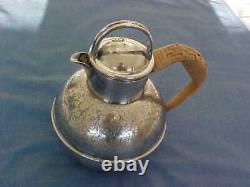 English Barker Brothers Birmingham 1.5 Pint Epns Teapot With Wrapped Handle