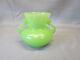 Fenton Jade Green Jadeite 4 3/8 Tall Small Double Handled Vase Jadite 1930's