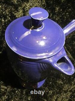 Fiestaware vintage cobalt Demitasse chocolate pot