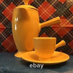 Fiestaware vintage original green Demitasse chocolate pot