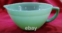 Fire King Jadeite Green Batter Bowl Banded Mixing withSpout & Handle