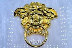 Gianni Versace door handle knocker medusa sunglasses vintage chain bag Gold