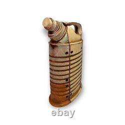 Handmade Art Pottery, Paul Tholl Gas Can Bottle, Marked