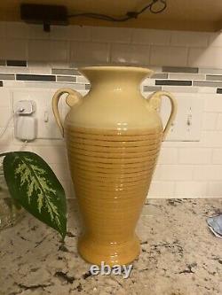 Hosley Art Potteries Pottery Vase large with handles vintage