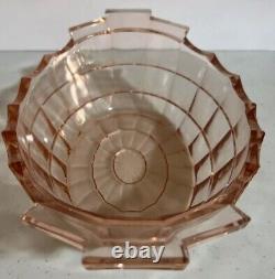 Indiana Tea Room Pink Depression Glass Oval Vegetable Bowl With Handles Art Deco