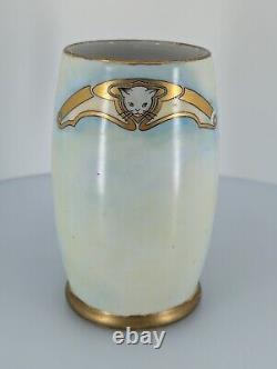 JPL Art Deco Cat Tankard 1890-1910 Jean Pouyat Dragon Handle 6