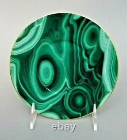 L'Objet Malachite Cup & Saucer Green Gilded Tea Coffee Porcelain New