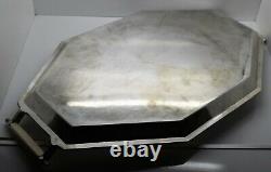 Large ART DECO solid sterling silver 2 HANDLED TRAY by VINERS. 1937. 2,116 gm