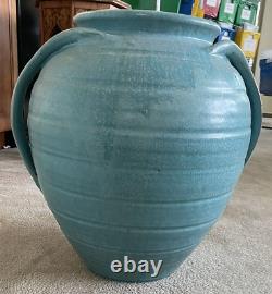 Large Antique American Art Pottery Vase. No signature. 17 high and wide