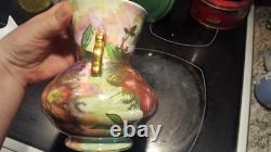 Maling Art Deco Azalea Handled Vase 6439 Lustre