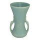 Mccoy Pottery 1945 Matte Green Handled Vase Shape 5028