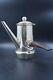 Mid-century Art Deco Sterling Silver Rosewood Handle Coffee Pot Signed, 371.6gr