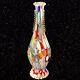 Murano Art Glass Millefiori Colorful Bottle Vase Applied Handles 12t 3w