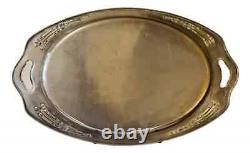 Old Art Deco German Tray With Handles