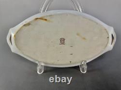 Old Noritake Decor Lady With Handle Tray Picture Plate Art Deco Luster Japan JP