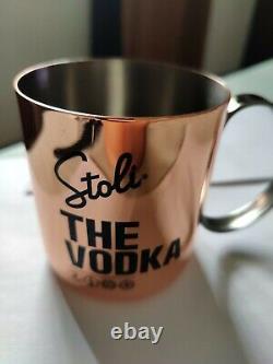 Pack of 14 Stolichnaya Stoli' The Vodka Copper Moscow Mule Mugs FREE SHIPPING