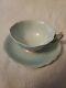 Paragon Pastel Mint Green Art Deco Butterfly Handle Bone China Tea Cup & Saucer