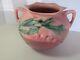 Pink Roseville 378-6 Bleeding Heart Vintage Art Deco Pottery 2 Handle Vase Usa