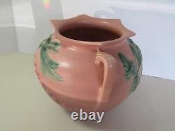 Pink Roseville 378-6 Bleeding Heart Vintage Art Deco Pottery 2 handle Vase USA