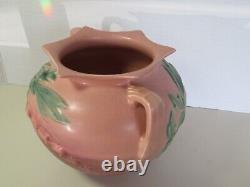 Pink Roseville 378-6 Bleeding Heart Vintage Art Deco Pottery 2 handle Vase USA