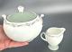 Rare Vintage 1940 Halford Wedgwood Creamer And Sugar With Lid (3 Pieces) Retired