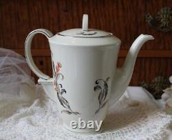 RARE Vintage Epiag Czechoslovakia Art Deco Teapot Coffee Pot Chocolate Platinum