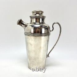 Rare 2 Pint Art Deco Silver William Suckling Sons Cocktail Shaker Kingsway Plate