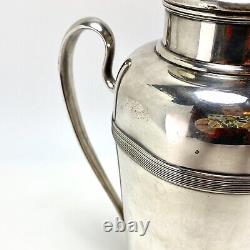 Rare 2 Pint Art Deco Silver William Suckling Sons Cocktail Shaker Kingsway Plate