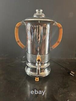 Rare Antique 1940s Art Deco Coffee Percolator With Bakelite