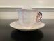 Rare Deco Aynsley Pink Butterfly Handle Tea Cup & Saucer Set