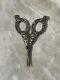 Rare Victorian Angel Floral Cherub Sterling Silver Embroidery Scissors Ornate