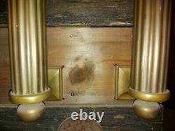 Reclaimed Pair of Solid Brass Vintage Door Pull Handles Deco 30 Heavy Salvage