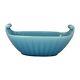 Rookwood 1928 Art Deco Pottery High Glaze Turquoise Blue Handled Bowl 2847
