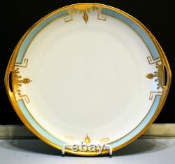 Rosenthale Selb Bavaria DONATELLO 10in Round Handle Serving Tray Art Deco Gilded