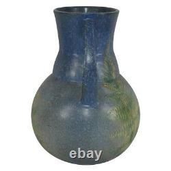 Roseville Pottery Windsor Blue Tall Handled Vase
