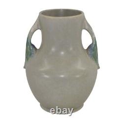 Roseville Tuscany Gray 1927 Vintage Art Deco Pottery Handled Ceramic Vase 346-9