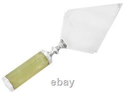 Sterling Silver and Agate Handled Presentation Trowel Art Deco Antique