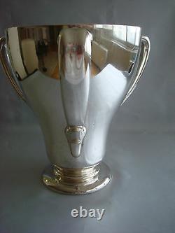 TIFFANY STERLING SILVER c1910 ART DECO LOVING CUP TROPHY 3 HANDLES 59 OZ